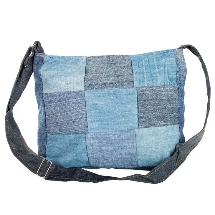 Denim Jeans Bag Pattern Easy DIY Video Tutorial | Denim purse, Denim bag, Denim  bag patterns