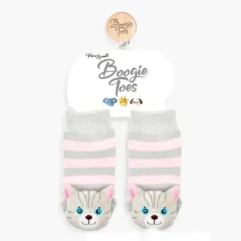 Boogie Toes - Baby Rattle Socks / Kitty (1-2year)