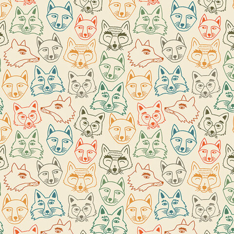 Art Gallery Fabrics - Timberline / Hello Fox Birch  TMB58203