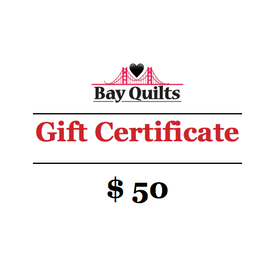  Bay Quilts - $50 - Gift Card