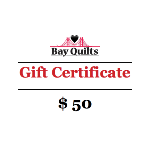 Bay Quilts - $50 - Gift Card