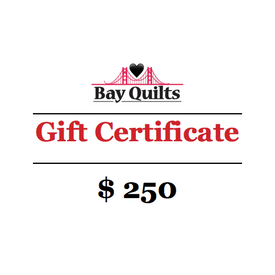  Bay Quilts - $250 - Gift Card