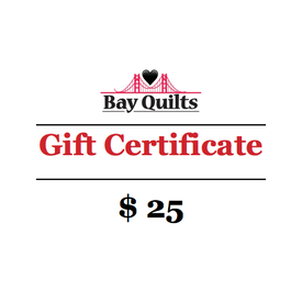  Bay Quilts - $25 - Gift Card