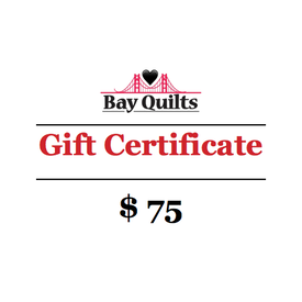  Bay Quilts - $75 - Gift Card