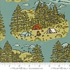 Moda - The Great Outdoors / Vintage Camping /  Sky 20880 18