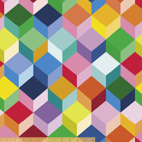 Double Wide - 108"  / Windham / 52891DW-1DES Colorful Cubes