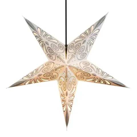 Om Gallery - Paper Star Lanterns - White Swan