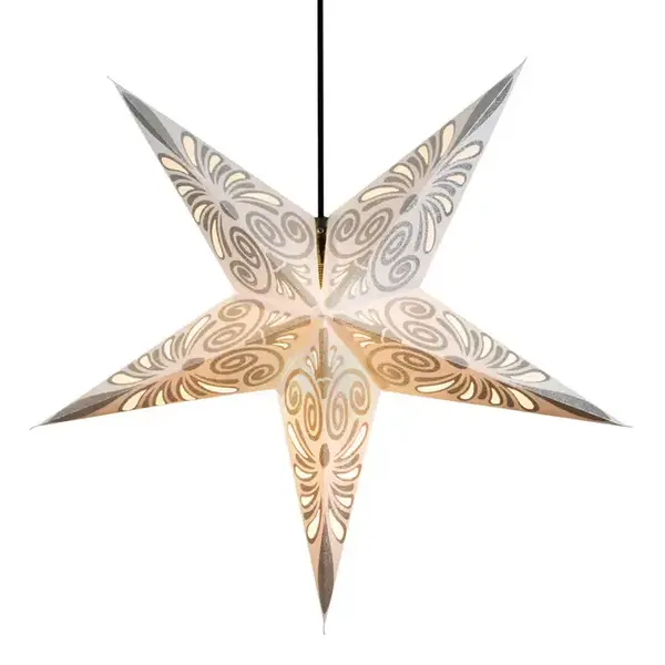 Om Gallery Om Gallery - Paper Star Lanterns - White Swan