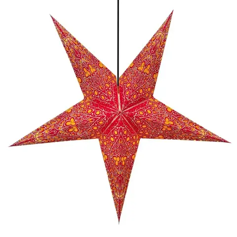 Om Gallery - Paper Star Lanterns - Tangerine