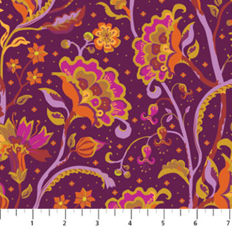 Kathy Doughty - Trade Winds -90860-28 Chintz - Burgundy