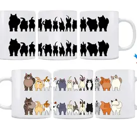  Cheeky Color Changing Coffee Mugs Cats