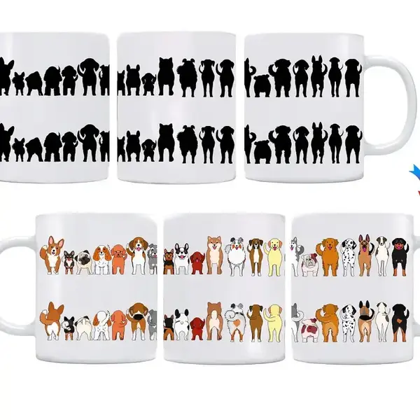  Cheeky Color Changing Coffee Mugs Dogs