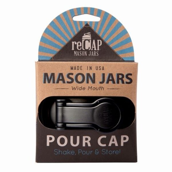  RECAP Mason Jar - Pour Lid & Handle / Wide Mouth