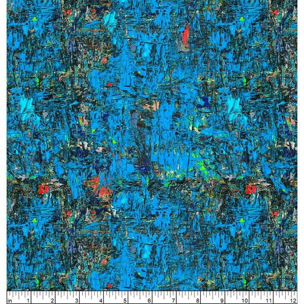 Bernatex Paula Nadelstern -  Poured Color - Impressions Blue/Red