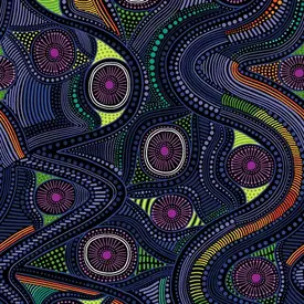 Paintbrush Studio Paintbrush Studios - Walkabout 2 /  12014411  River Sight - Purple