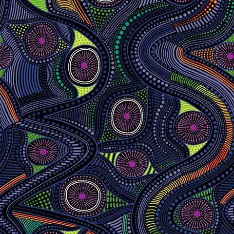 Paintbrush Studios - Walkabout 2 /  12014411  River Sight - Purple
