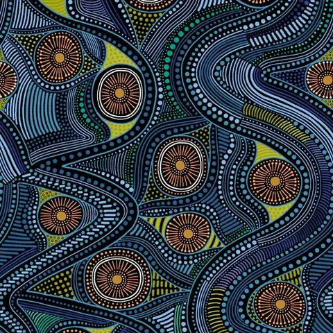 Paintbrush Studios - Walkabout 2 /  12014412  River Sight - Blue