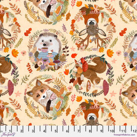 Mia Charro Mia Charro - Autumn Friends /  Wreaths in Cream / PWMC033.XCREAM