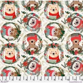 Mia Charro Mia Charro - Christmas Squad /  Fuzzy Friends Tossed in Ivory / PWMC012-XIVORY