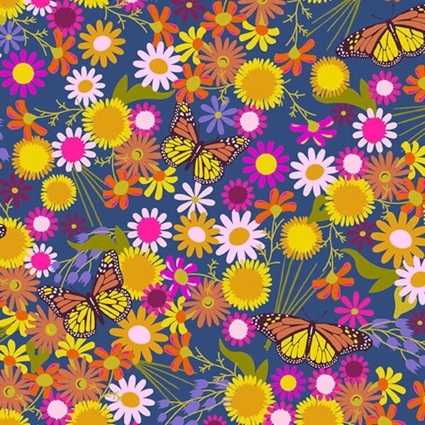 Alison Glass Alison Glass - Wildflowers / Monarch - A-670-B