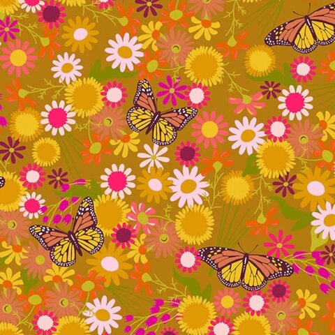 Alison Glass - Wildflowers / Monarch - A-670-V