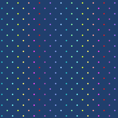 Andover - Rainbow Sprinkles / Swiss Dot / Navy / A-9428-B