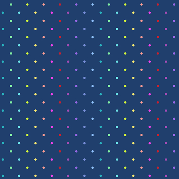  Andover - Rainbow Sprinkles / Swiss Dot / Navy / A-9428-B