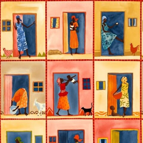QT Fabrics - Julia Cairns / Joyful Days / Doorway Patch / 20670-O