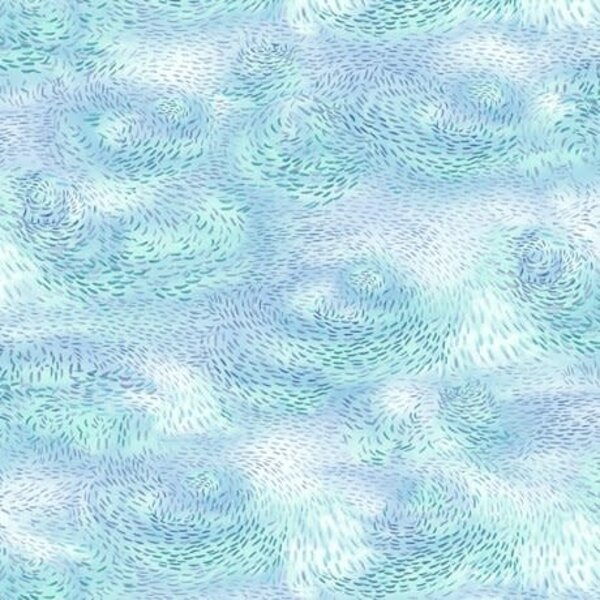  QT Fabrics - Julia Cairns / Joyful Days / Water / Aqua / 20673 BQ