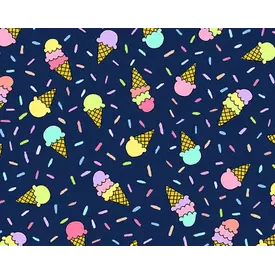 Andover Fabrics Andover - Believe - Rainbow Ice Cream / Navy