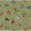 Lewis & Irene - Paws and Claws / Cats / Olive  / A711-2