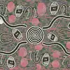 Australian Aboriginal - Tree Snake Gathering / Gray
