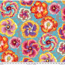 Kaffe Fassett Kaffe Fassett -  Floating Hibiscus / PWPJ122-GREY
