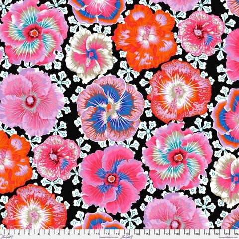 Kaffe Fassett -  Floating Hibiscus / PWPJ122.CONTRAST