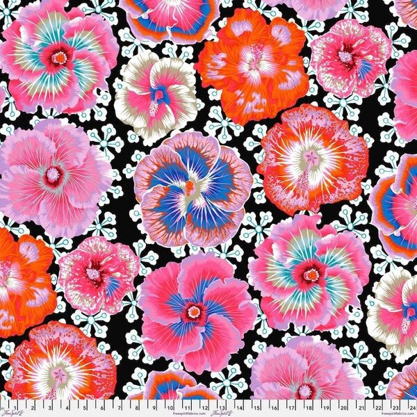 Kaffe Fassett Kaffe Fassett -  Floating Hibiscus / PWPJ122.CONTRAST