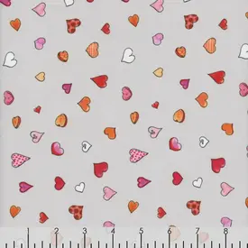 Clothworks Clothworks - Anita Jeram  / From The Heart / Hearts / Grey / 3360-5