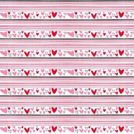 QT - Love Is / Heart / Stripe / White / 28555-Z
