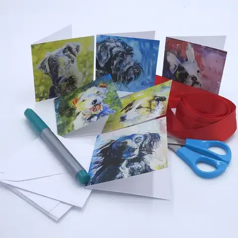 Annabel Langrish - Mini Gift Size Card Set / 6pc / Dogs