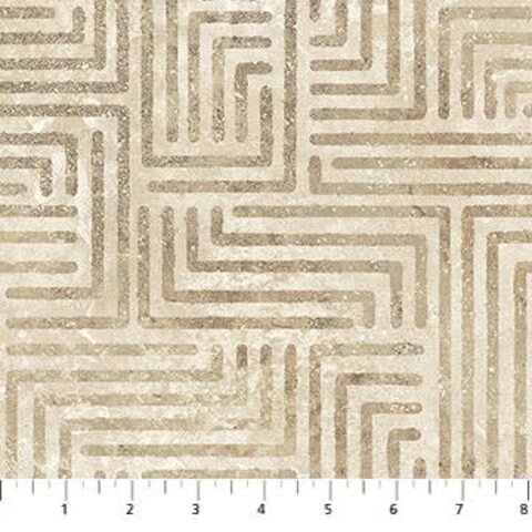 Northcott - Stonehenge Retro Vibes / Circuit Board Beige / 27747-12