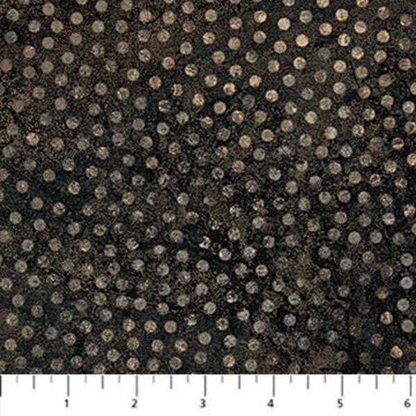 Northcott Fabrics Northcott - Stonehenge Retro Vibes /  Dotty Black / 27745-99