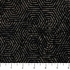 Northcott - Stonehenge Retro Vibes /  Hexie Black / 27743-99