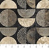 Northcott - Stonehenge Retro Vibes /  Half Moon Black Multi / 27741-99
