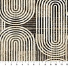 Northcott - Stonehenge Retro Vibes / Groovy Black Multi / 27740-99