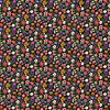 Northcott - Hide And Seek / Small Flowers / Black /  DP27649-99