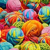 3 Wishes Fabrics - Purrfectly Playful / Kaleidoscope Knit / 22964