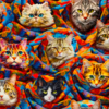 3 Wishes Fabrics - Purrfectly Playful /  Playful Purr-Ito /  Cats / 22963