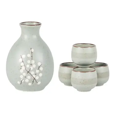Urban Tokyo - Sake Set / 5pc /  Plum Blossom