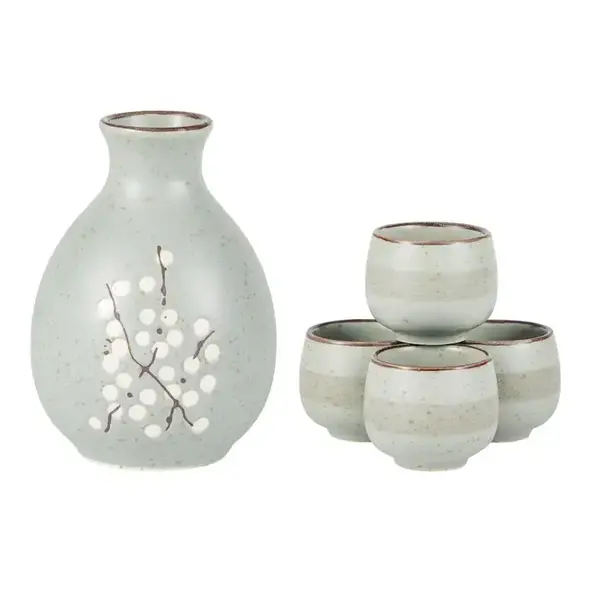  Urban Tokyo - Sake Set / 5pc /  Plum Blossom