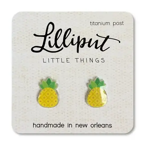 Lilliput Little Things - Earrings / Pineapples