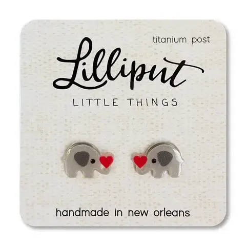 Lilliput Little Things - Earrings / Elephant Hearts